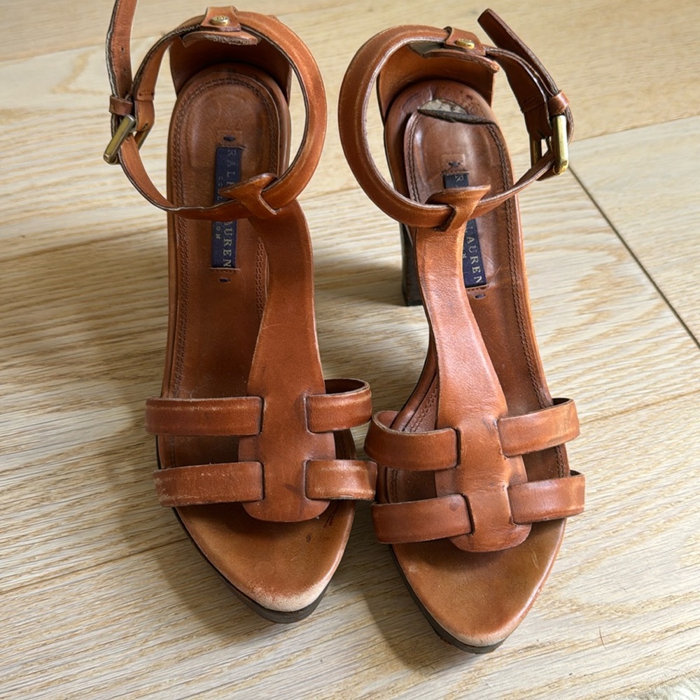 Ralph Lauren collection leather heel